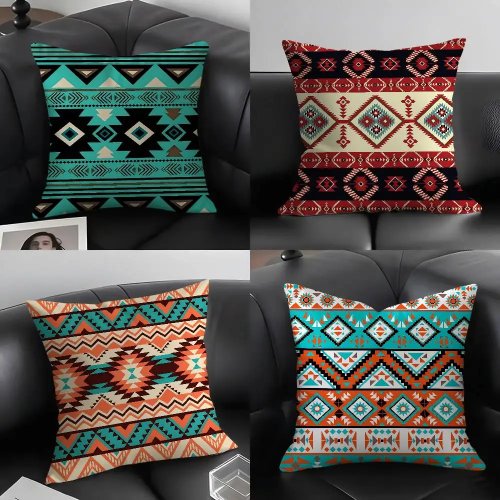Bohemian Kissenbezug mit Muster, doppelseitig, für Zuhause, Büro, Stuhl, Nickerchen