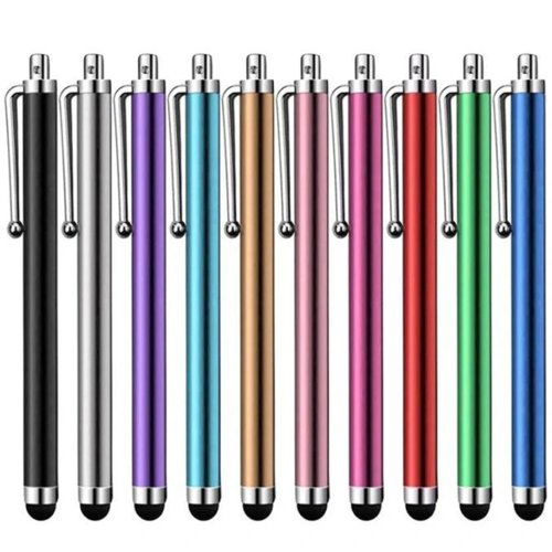 10 Unidades Caneta Stylus para iPad, iPhone, Tablets e Telemóveis Android, Caneta Táctil Compatível com Apple Pencil, Huawei, Samsung, Xiaomi