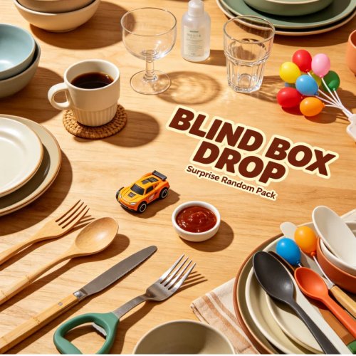 Blind box sorpresa de vajilla en miniatura - Misterio aleatorio artículos de cocina