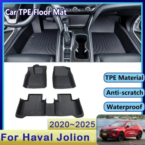 Коврики в салон для Haval Jolion Hybrid 2020-2025, водонепроницаемые, TPE, полный комплект