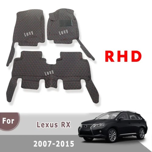 Alfombrillas para auto RHD para Lexus RX 2007-2015 (5 asientos) RX270 RX300 RX350 RX400h
