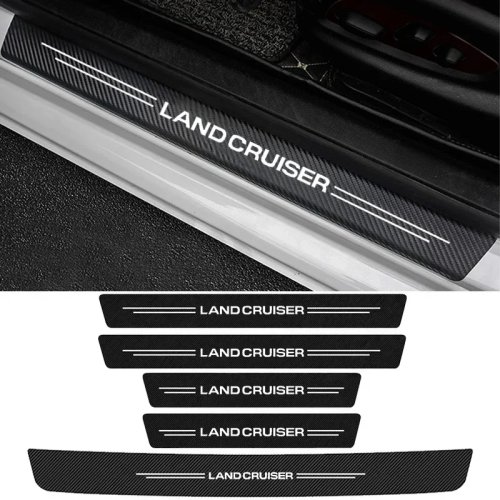 Portierdorpelbescherming, anti-kras sticker voor achterbumper en deurdorpel strips voor Land Cruiser 200 J200 LC200 100 J100 LC100
