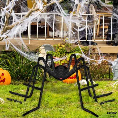 Griezelige Halloween spinnenweb decoratie, meerdere maten, eng spinnenontwerp, horror feestartikel, binnen en buiten, spookhuis bar