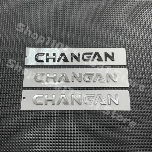 3D ABS CHANGAN Buchstaben Emblem Abzeichen für Changan Auto Kofferraum Aufkleber Dekor Glanz Chrom Silber/Schwarz Ersatz