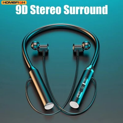 Bezprzewodowe słuchawki Bluetooth z mikrofonem, sportowe, magnetyczna opaska na szyję, TWS