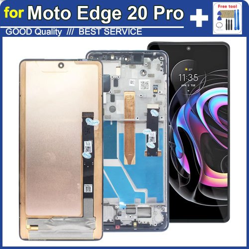 ЖК-дисплей Motorola Moto Edge 20 Pro с тачскрином и дигитайзером - замена, проверено