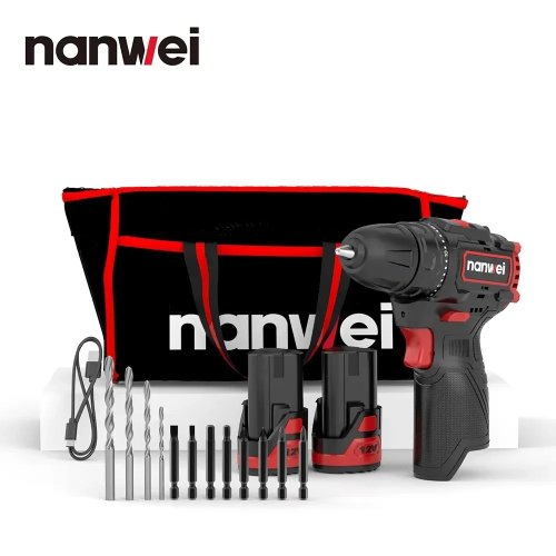 2025 Bestseller Nanwei Original versiegeltes Mini-Werkzeugset mit Lithium-Batterie, 2/3/4/5/6/7/8/9 Garten-Werkzeuge DIY