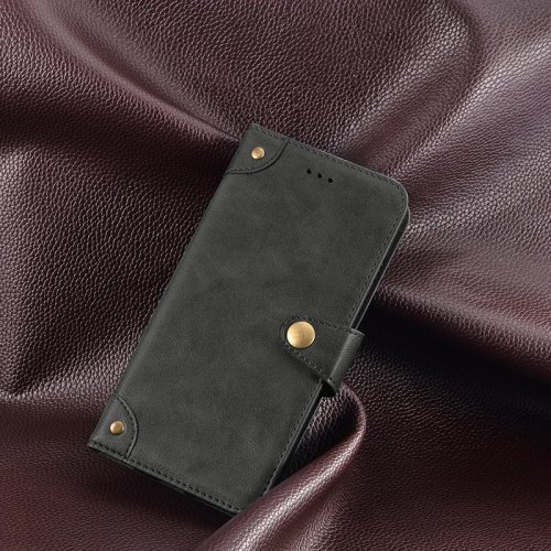 Hotwav T7 Pro用 レトロレザーケース メタルバックル付き