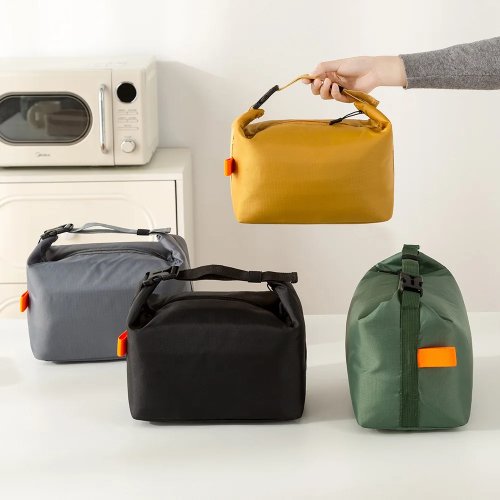 Bolsa de almuerzo isotérmica con forro de aluminio - Bolso portátil para pícnic, bento y almacenamiento de alimentos