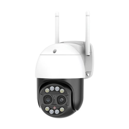 Kamera CCTV WiFi Outdoor PTZ 4MP Dual Lens Zoom 8X IP66 Tahan Air dengan Night Vision IR