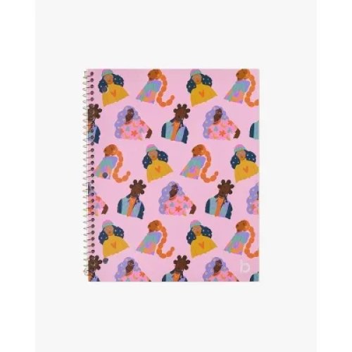 Quaderno a spirale 8.5x10.5 pollici con stampa 'Girls Run The World'