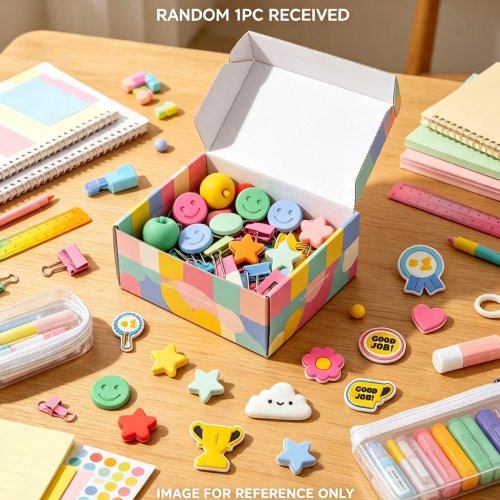 Blind Box Cancelleria per Ritorno a Scuola, Articoli Scolastici Casuali e Charme, Regalo Sorpresa per Bambini