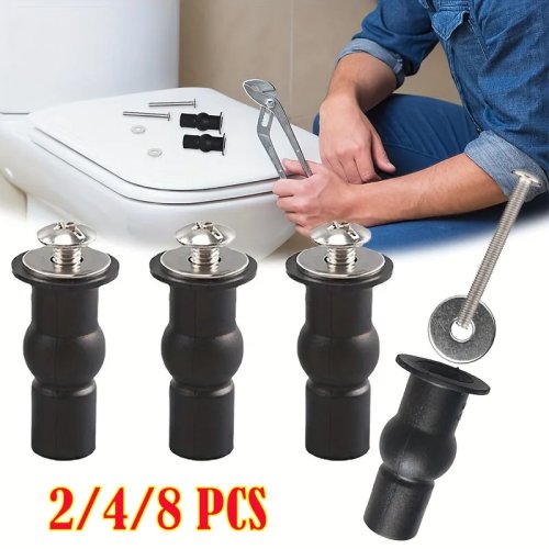 Parafusos para assento sanitário de alta resistência (2/4/8 unid.) – Peças de substituição duráveis para sanitas standard