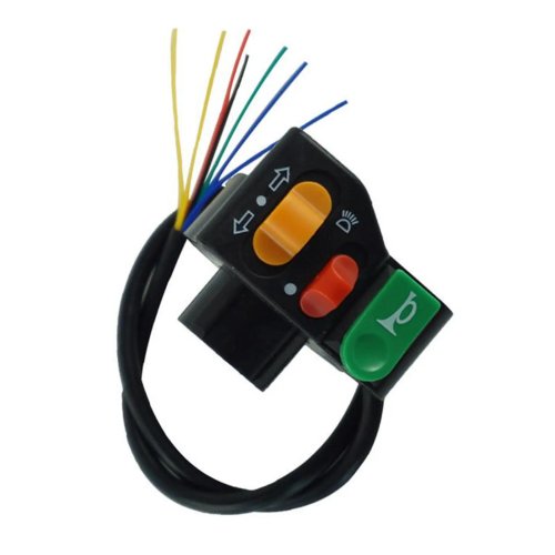 Przełącznik kierownicy motocykla, 7/8" 3 w 1, światło i kierunkowskazy, do motocykla elektrycznego