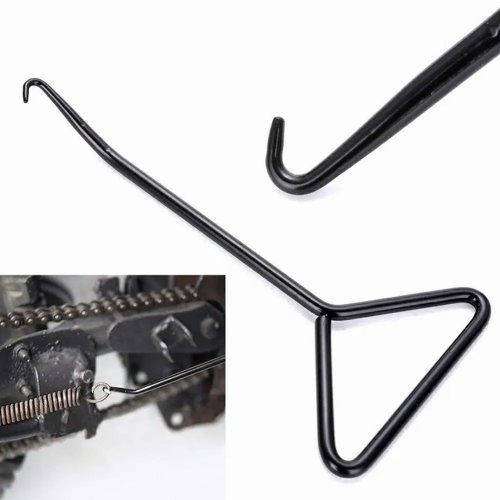 Herramienta extractora de muelles para tubo de escape de moto