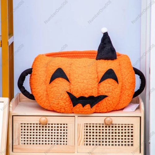 Creative Desktop Basket Halloween Cartoon Cotton Rope Woven Bucket Toy Sundries Storage Basket