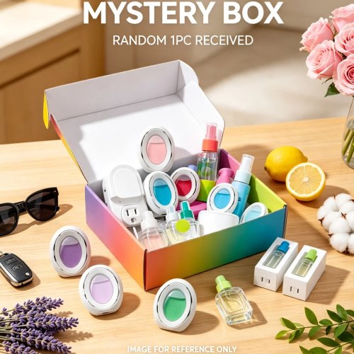 Air Freshener for Car & Home - Mystery Scent Blind Box (1 Random Piece) - Car Clip, Bathroom Odor Spray