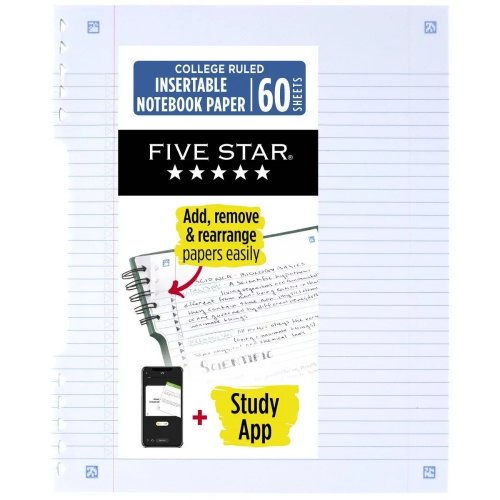Giấy rời có thể chèn với dây xẻ, 60 tờ