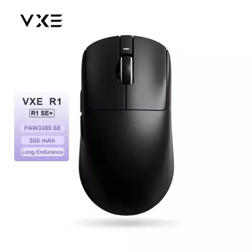 Ігрова миша ATK VXE Dragonfly R1, легка та ергономічна, три режими (Bluetooth, 2.4G, USB), тривалий час роботи від батареї, сенсор PAW3395