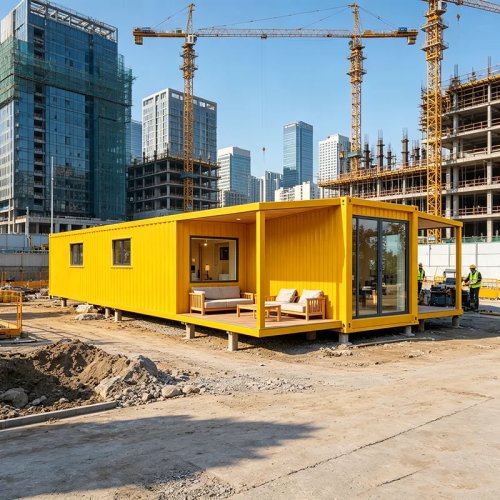 Nhà container hiện đại gấp gọn - Nhà nhỏ tiền chế di động, phòng studio mô-đun chống thấm