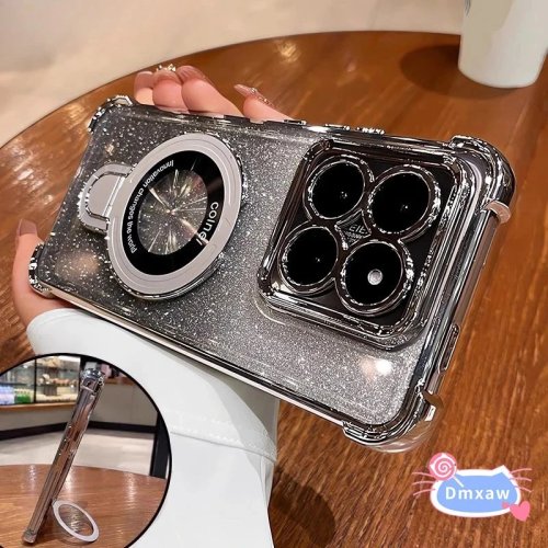 Coque souple de luxe pour Vivo V27 V25 V23 Pro Y300i Y17 Y16 Y15 Y13 Y12 Y11 2023 2019 Y02A Y02T V21 V21S avec support magnétique