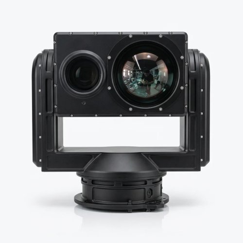 Cámara PTZ de largo alcance 630mm con sensor infrarrojo MCT enfriado, GPS, zoom continuo, MWIR y luz visible 4MP 40x, IP66