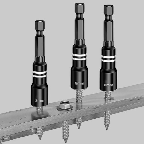 1개 6-14mm 마그네틱 소켓 드라이버 비트 육각 샹크 가정용 DIY 목공 전동 드릴