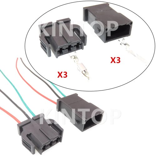 1 Jeu de 3 Broches Connecteur de Faisceau de Câbles pour Lampe de Lecture Auto AC pour VW 893971633 893971993 Mâle Femelle