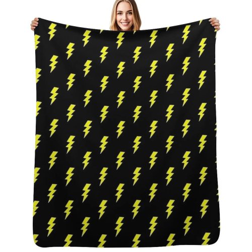 Manta con diseño de rayo, suave y ligera, para todas las estaciones, para el hogar