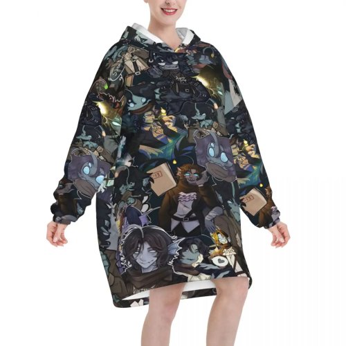 Sebastian Solace Hoodie manta extragrande para mujer – sudadera manta vestible, regalo abrigador