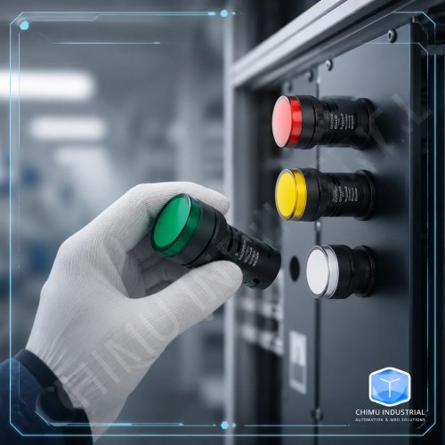 مؤشر LED 22 مم، 5 ألوان، 12 فولت/24 فولت/220 فولت/380 فولت، مصباح إشارة