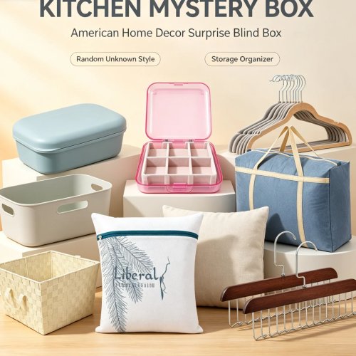 Kotak Misteri Dapur – Kejutan Acak, Kotak Buta dengan Penyimpanan Rumah Tangga & Pengatur, Bahan Campuran, Hadiah Netral untuk Rumah, Lemari, Kamar Mandi, Perjalanan, Kamar Tidur, Laundry