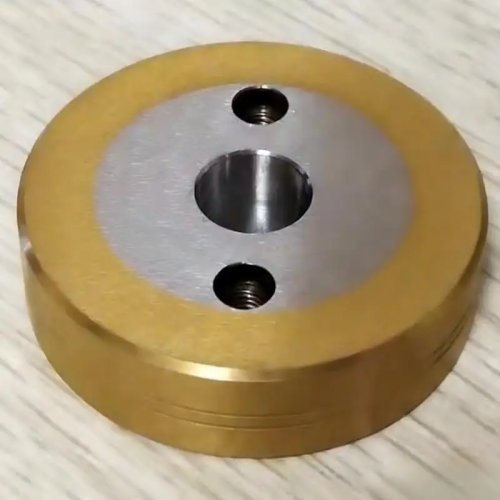 Rodillo de pellizco EDM plano + ranurado, Ø50xØ12x14t, izquierdo y derecho, 2 uds.