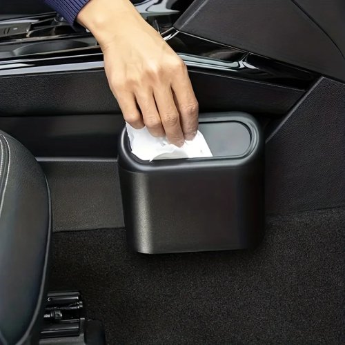 Papelera de coche 1 unidad – Minipapelera y organizador para interiores de coche limpios y ordenados