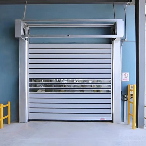 Aluminum Spiral Rapid Roller Shutter Garage Door, Windproof, Strong