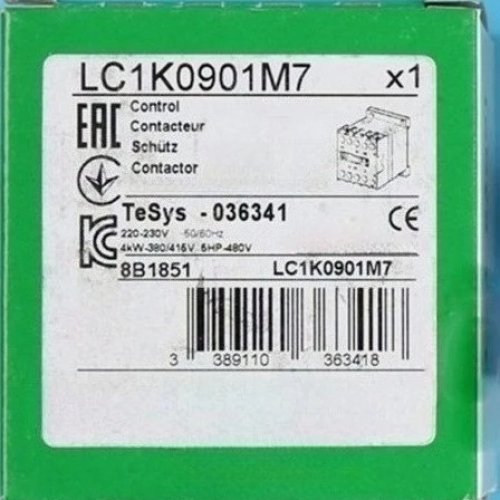 Contactor LC1K0901M7 220 V AC Nieuw Origineel