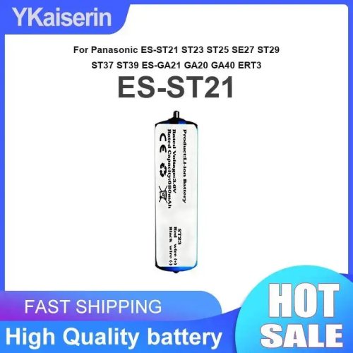 Аккумулятор для электробритвы 5600 мАч совместим с Panasonic ES-ST21, ST23, ST25, SE27, ST29, ST37, ST39, ES-GA21, GA20, GA40, ERT3