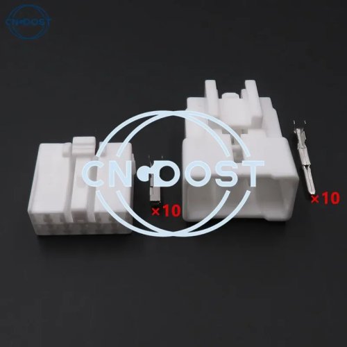 1 set auto-kabelconnector met 10 gaten MG651056 MG641059 met aansluitingen, AC-samenstel