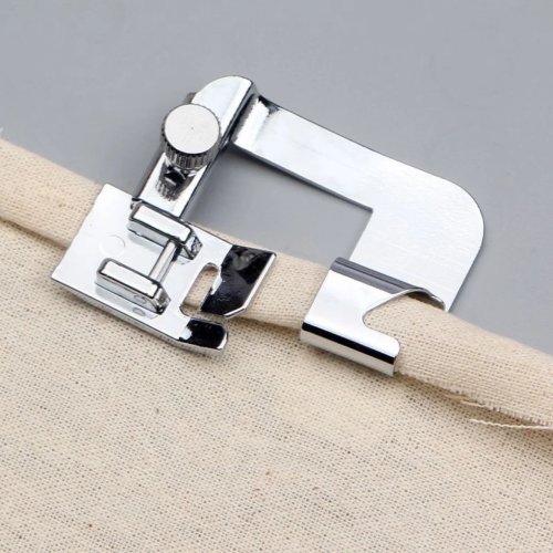 Prensatelas ancho ajustable para máquina de coser - metal, para dobladillo de tela