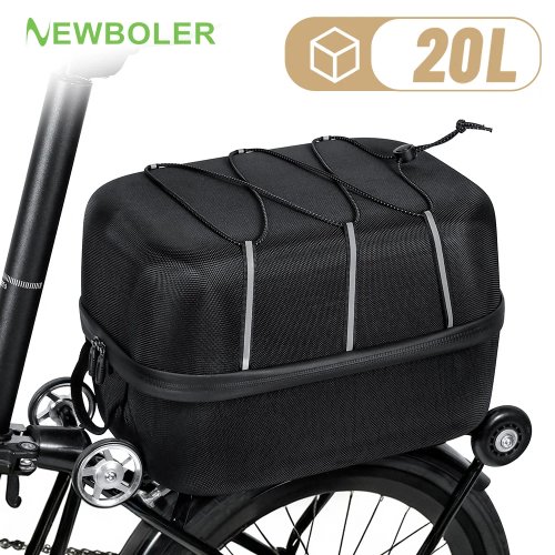 Сумка задня NEWBOLER 20L для Brompton, велика місткість, водонепроникна велосипедна сумка для складаних велосипедів Brompton