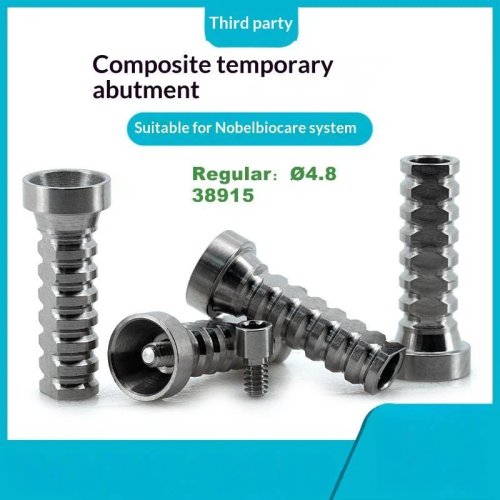 Piezas temporales de implante dental de titanio de 4.8mm compatibles con Nobel Biocare para clínicas y laboratorios dentales