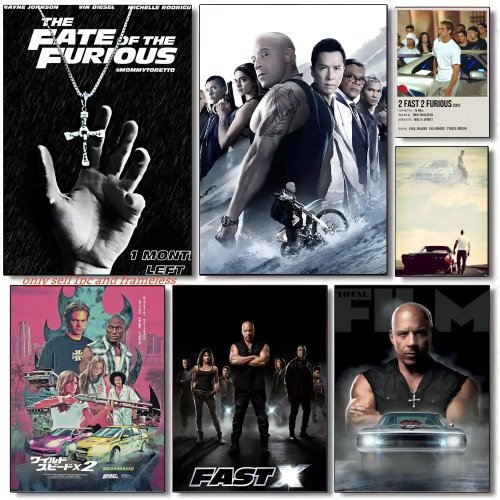 ملصق فيلم كلاسيكي 2 Fast 2 Furious - فن حائط HD لديكور المنزل