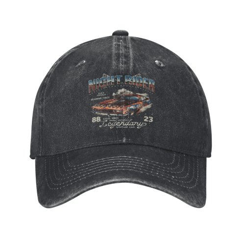 Gorra para mujer con visera multicolor, diseño de llamas y auto clásico