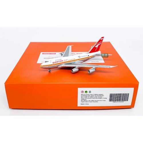 โมเดลเครื่องบิน Qantas B747SP VH-EAB สเกล 1/400 JC โลหะหล่อ สะสมและตกแต่ง