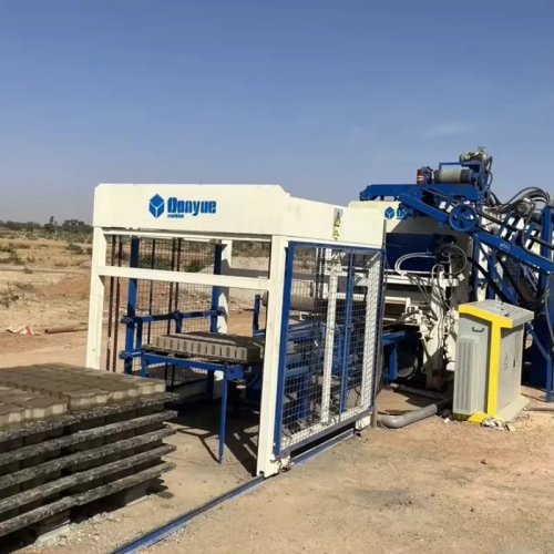 Mesin Pembuat Batako Beton Hidrolik Otomatis dengan Rak Pengeringan QT10-15