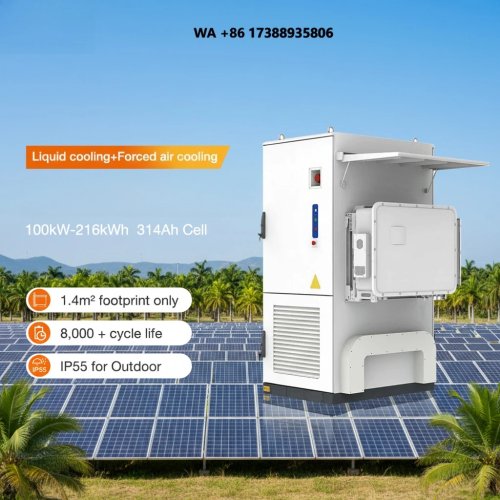 Gabinete BESS de 100 kW y 216 kWh con enfriamiento líquido para gestión de demanda de estaciones de carga para vehículos eléctricos y balanceo de carga de carga rápida