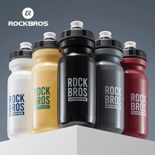 ROCKBROS 자전거 물병 600ml 스포츠 컵 사이클링 캠핑 하이킹 야외 스퀴즈 보틀
