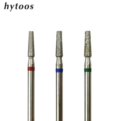 HYTOOS Mũi khoan kim cương cho bấm móng – Mũi khoan cuticle kiểu Nga xoay tròn, phụ kiện máy làm móng điện