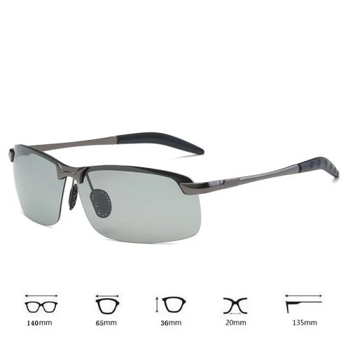 Photochromische Polarisierte UV400 Sonnenbrille für Autofahren, Angeln und Outdoor-Sport