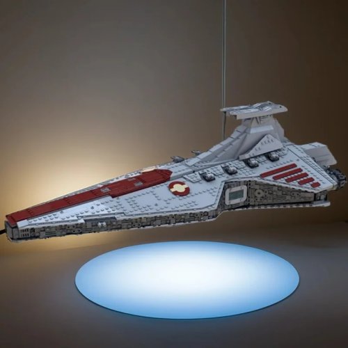2399pcs MOC Venator Class Republic Attack Cruiser Mainan Balok Bangunan – Model Pertarungan Luar Angkasa dengan Interior, Hadiah Mainan